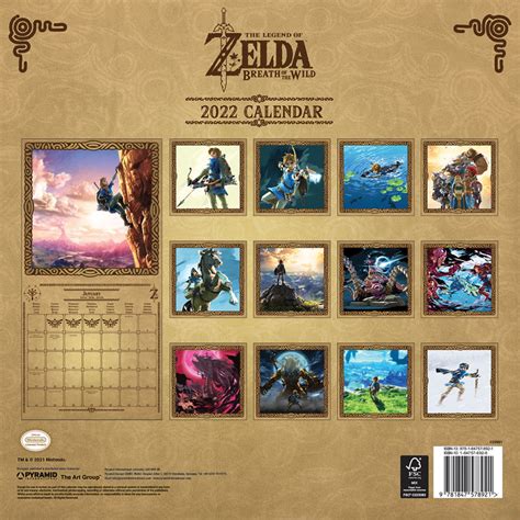 Zelda Calendar 2022